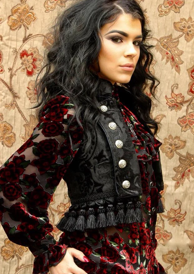 TOREADOR VEST - BLACK TAPESTRY - Image 4