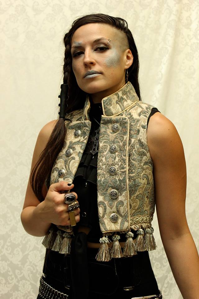 TOREADOR VEST - GREEN/IVORY TAPESTRY - Image 3
