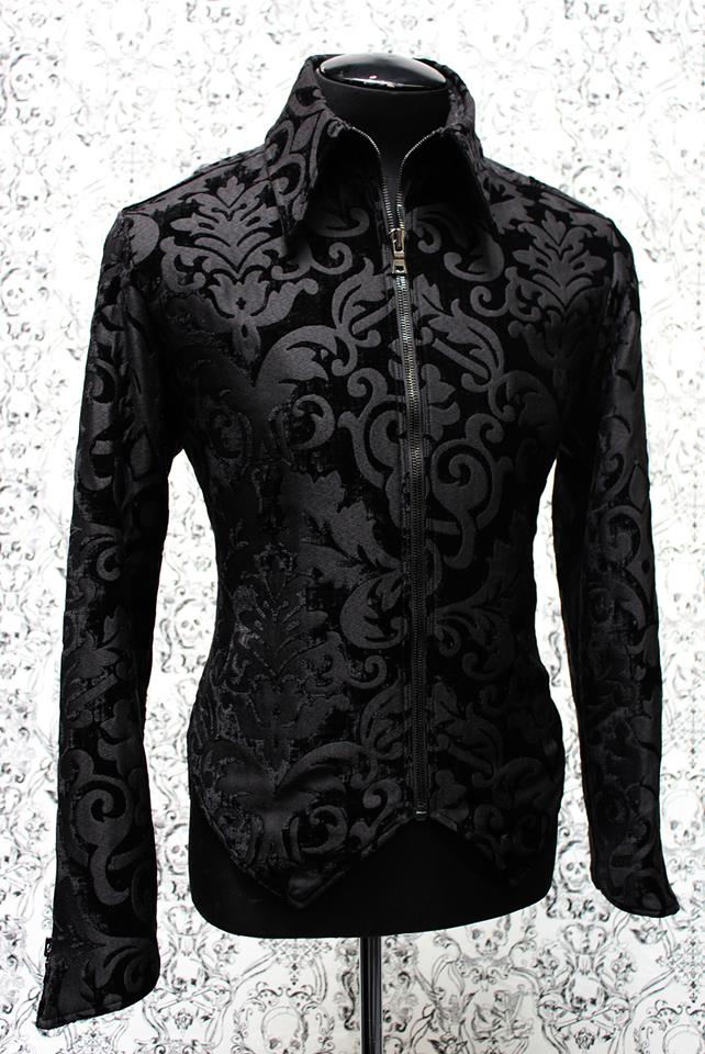 VILLAIN JACKET - BLACK VELVET PRINT - Image 3