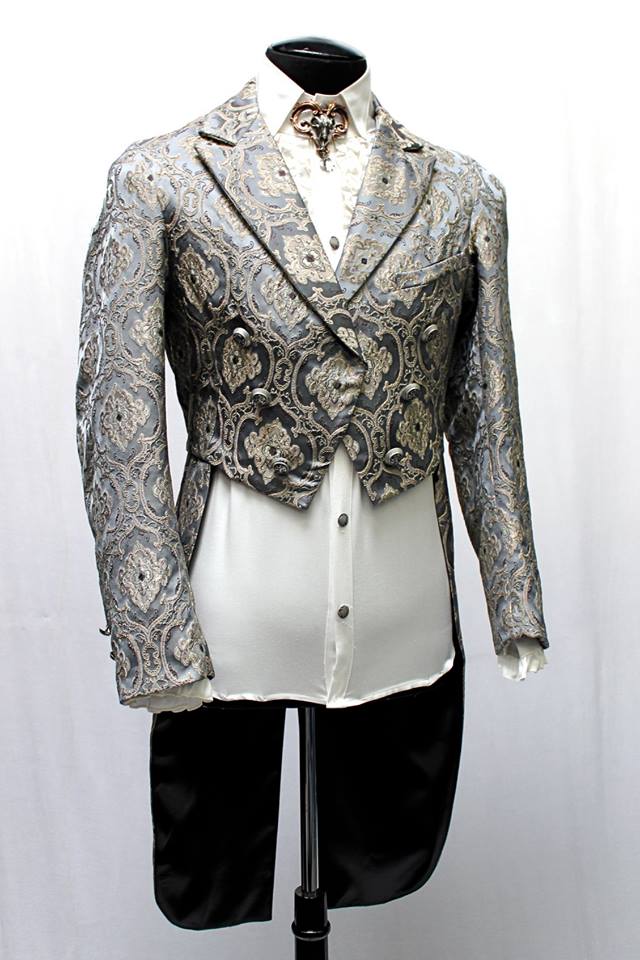MONTE CRISTO TAILCOAT - BLUE BROCADE - Image 4