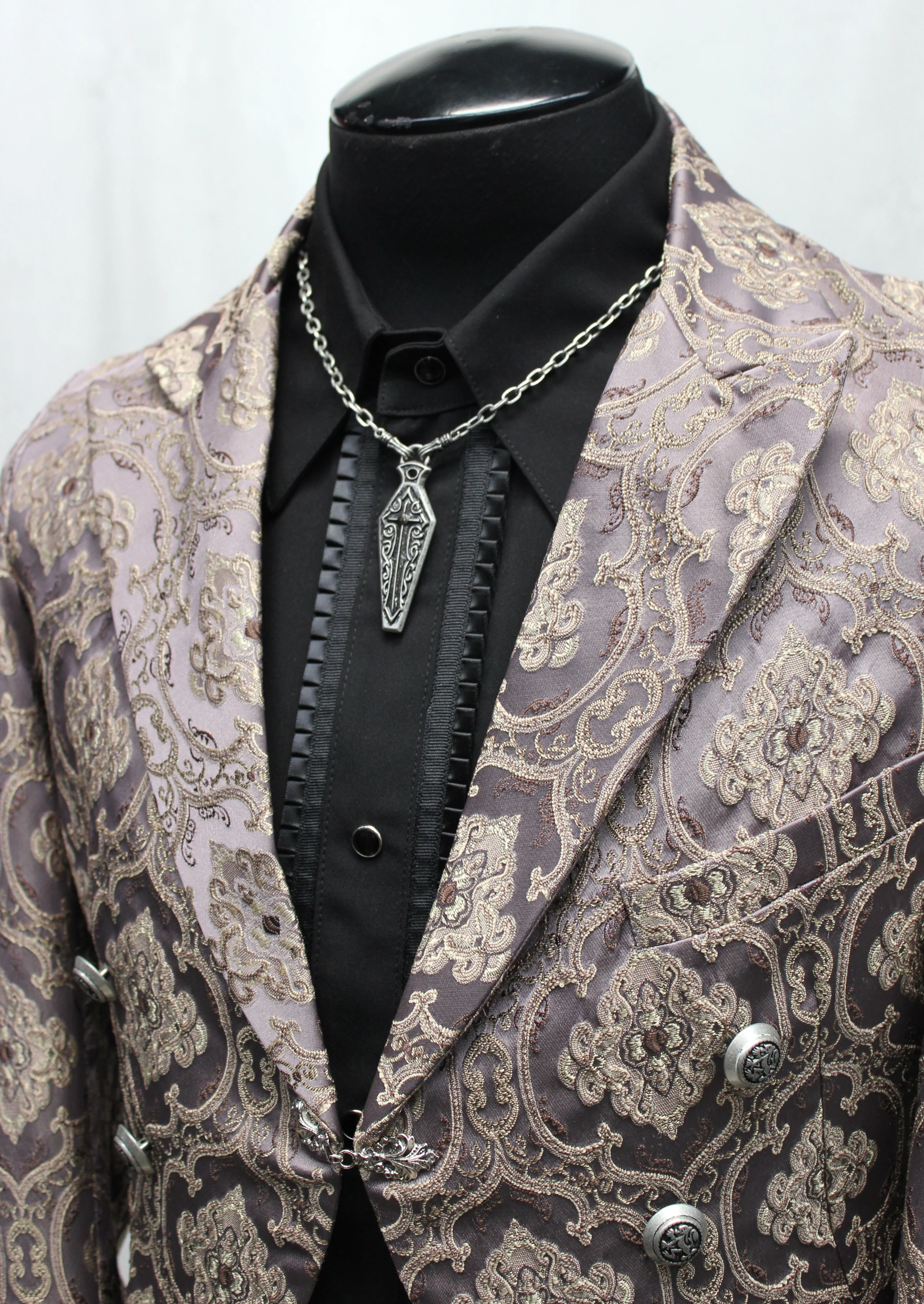 MONTE CRISTO TAILCOAT - PURPLE BROCADE - Image 5