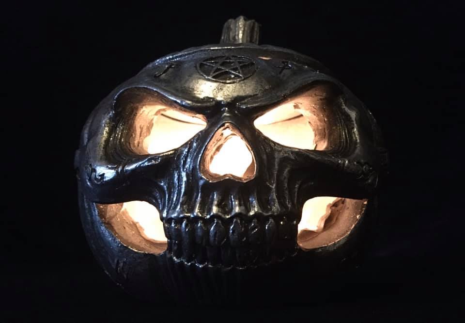JACK O' LANTERN SKULL POT - Image 3