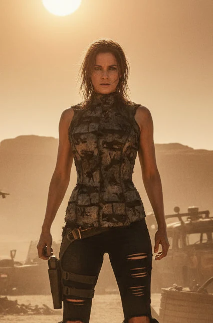 WASTELAND TOP - Grey Zombie Fabric - Image 2