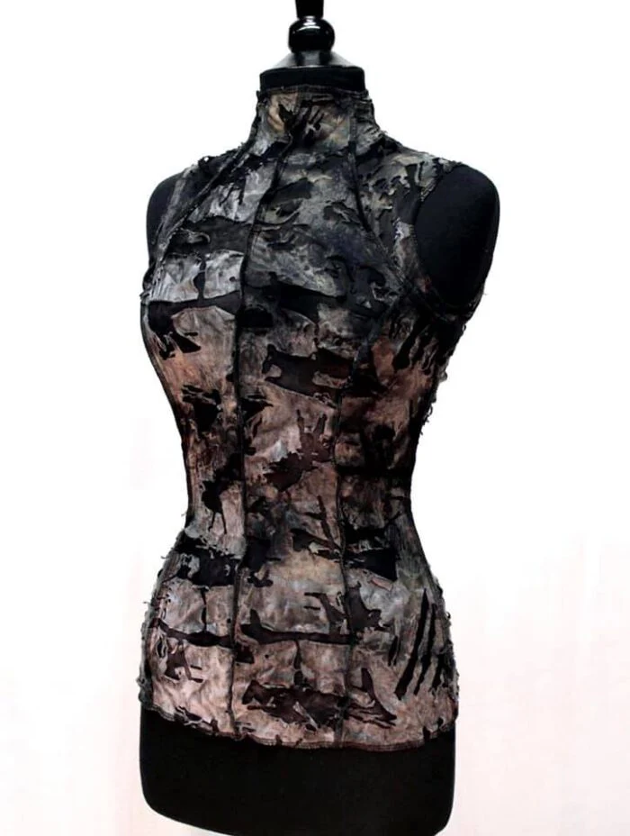 WASTELAND TOP - Grey Zombie Fabric - Image 3