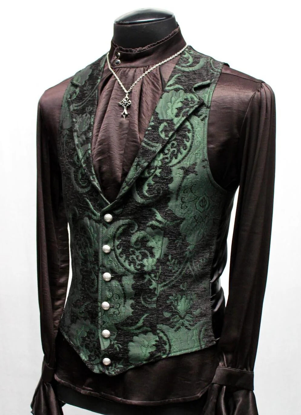ARISTOCRAT VEST - GREEN/BLACK TAPESTRY - Image 3