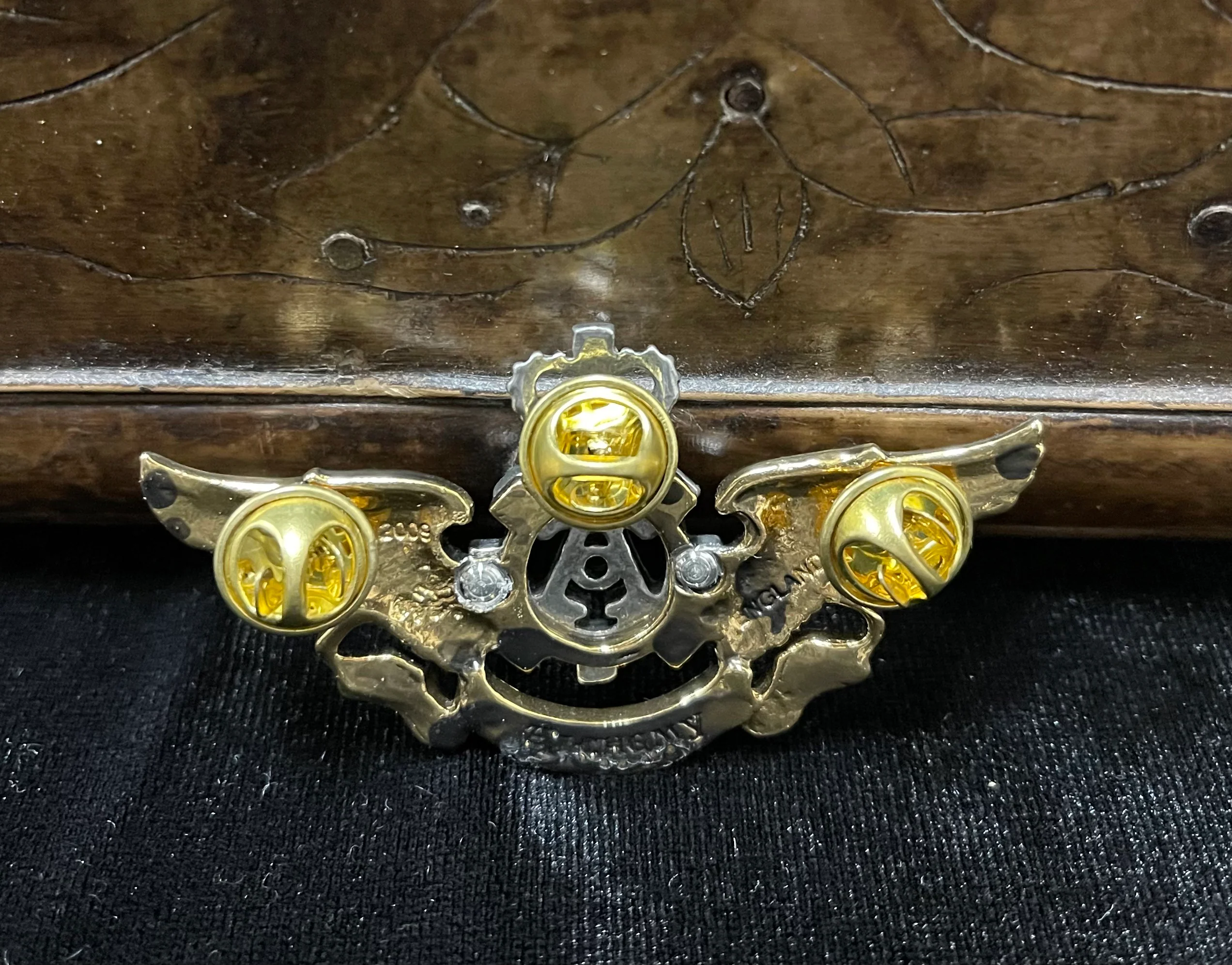 ALCHEMY STEAMPUNK WINGS PIN - Image 4