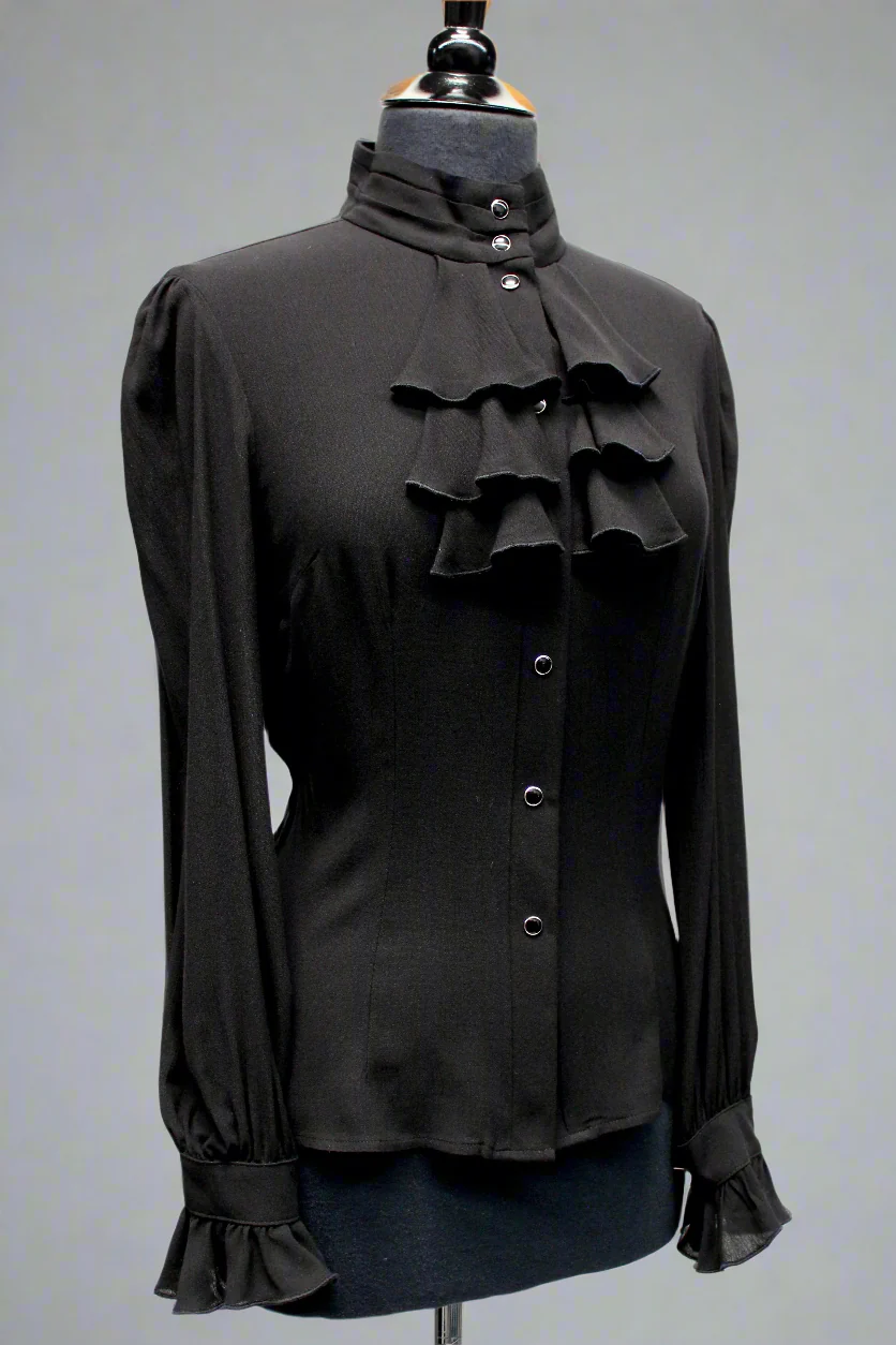 ANTOINETTE TOP - BLACK - Image 6