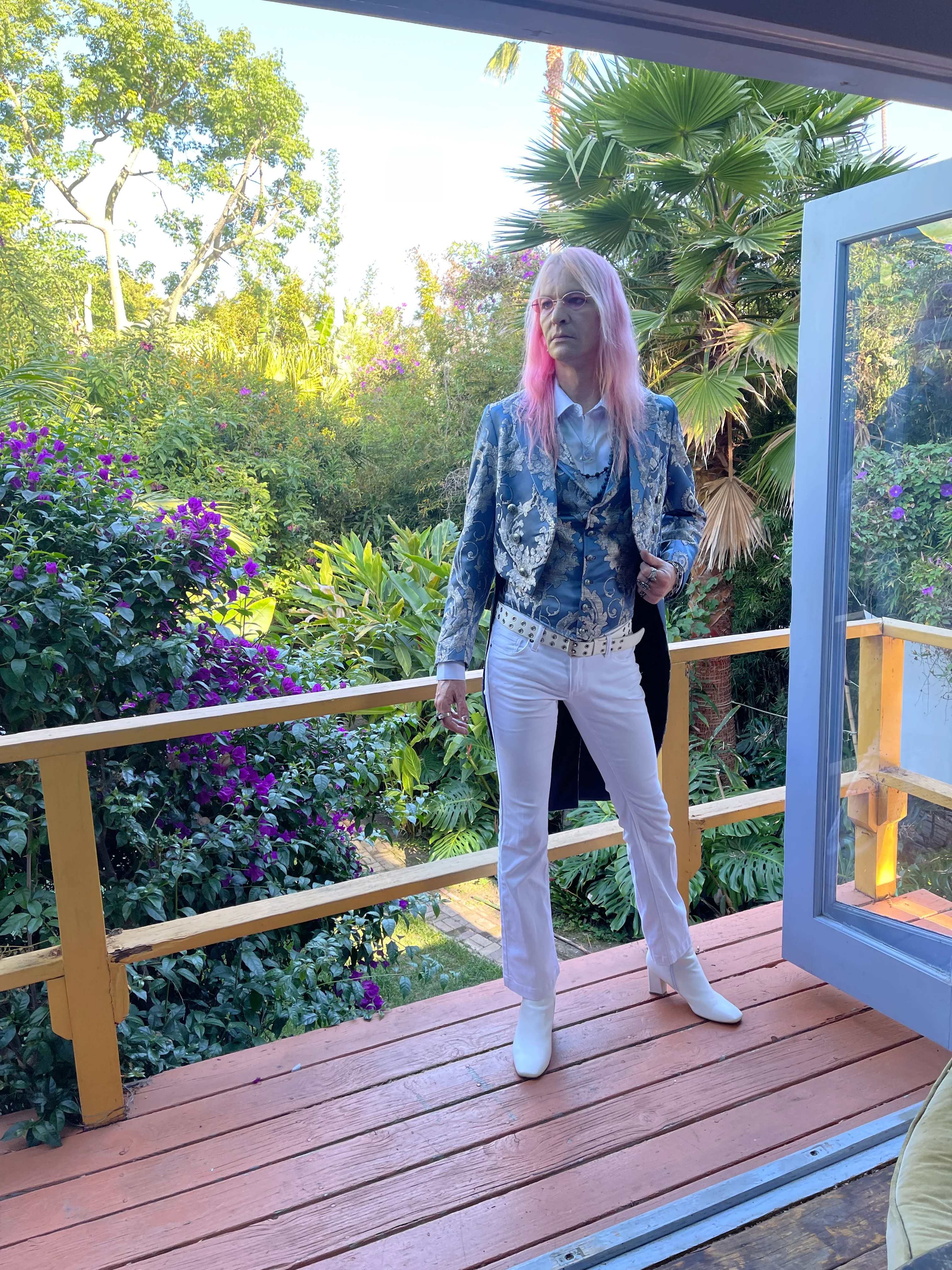 ARISTOCRAT VEST - ICE BLUE BROCADE - Image 6
