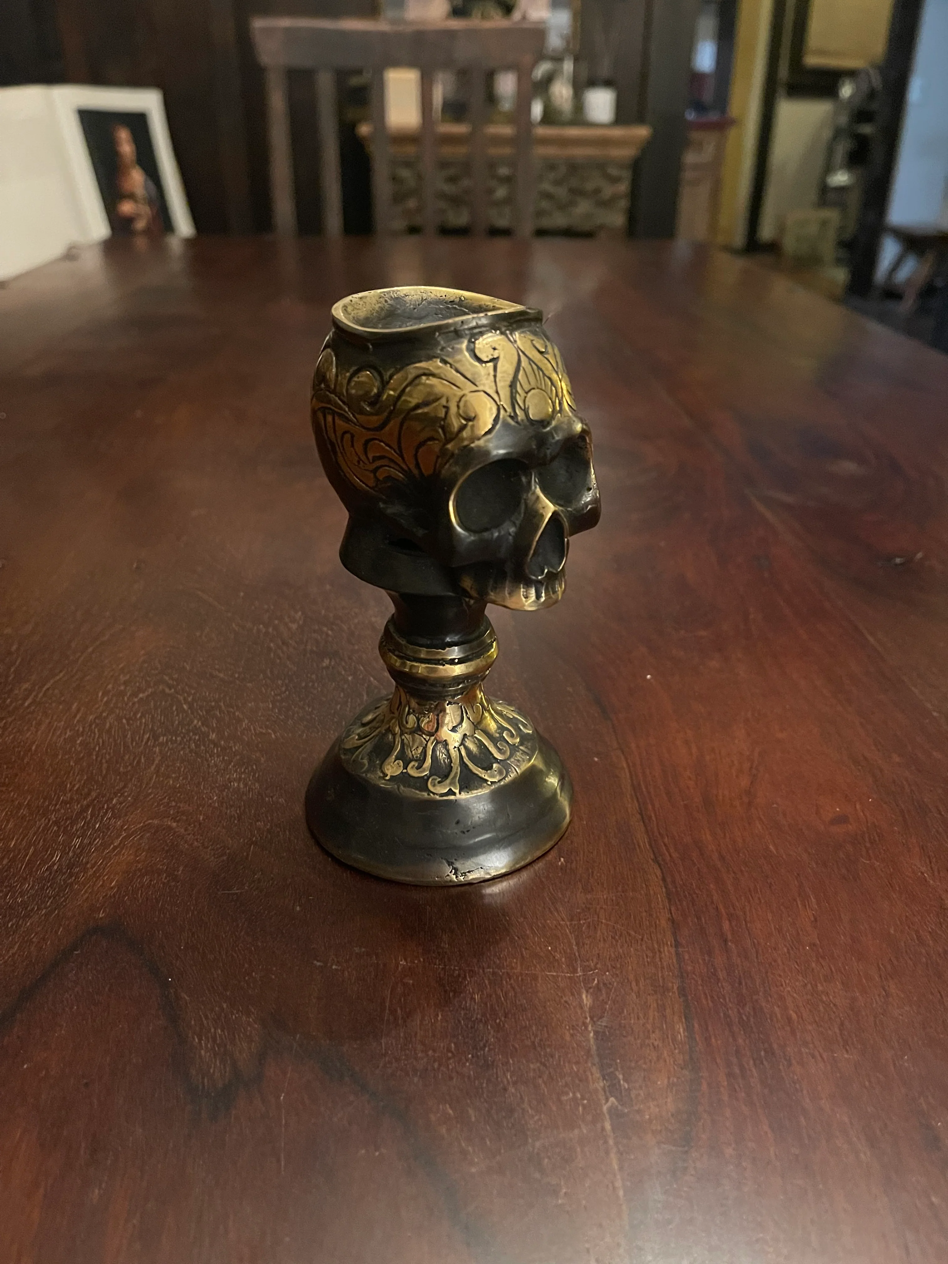 BRASS SKULL BOWL - Image 3