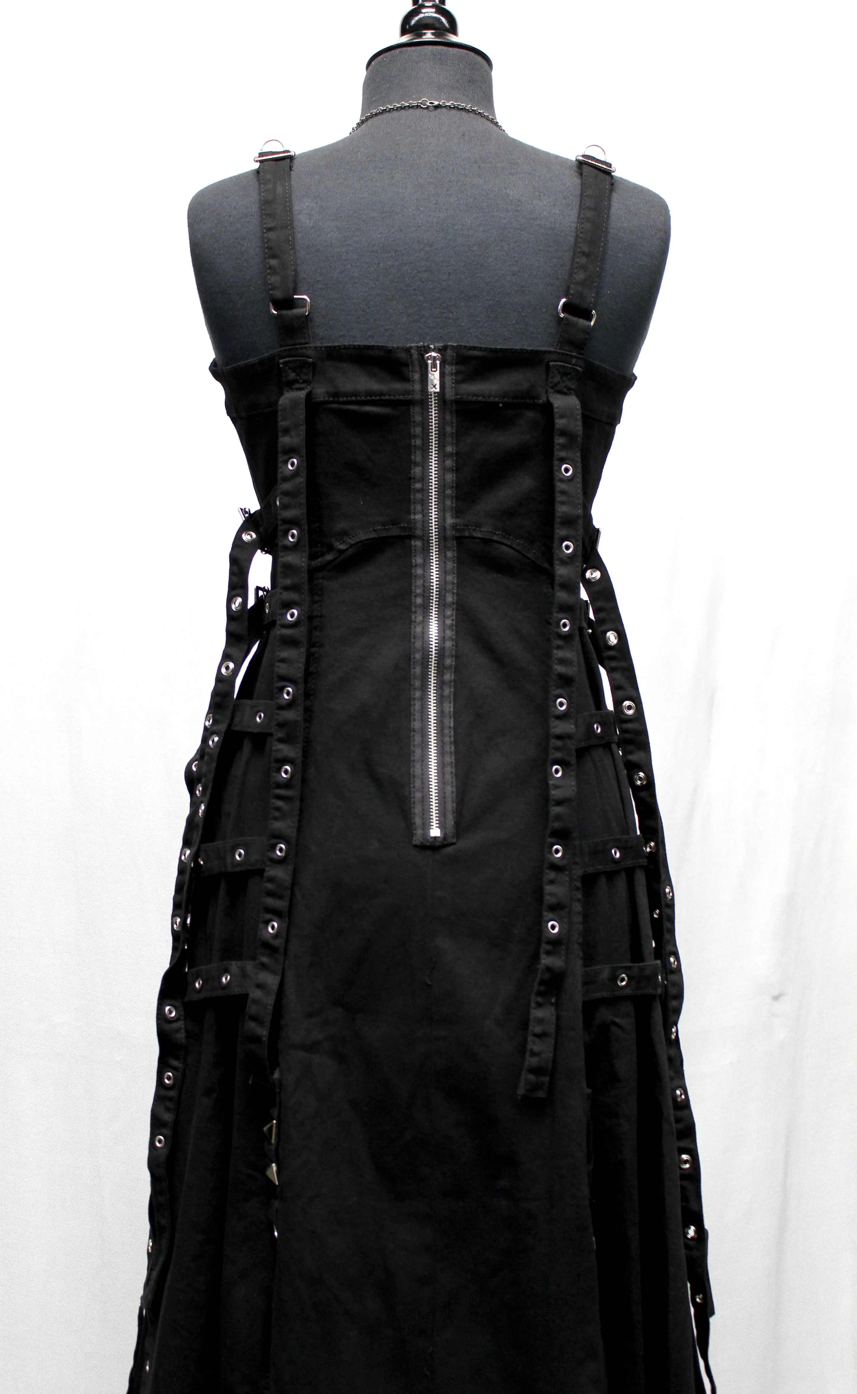 CHAOS DRESS - BLACK STRETCH COTTON - Image 5