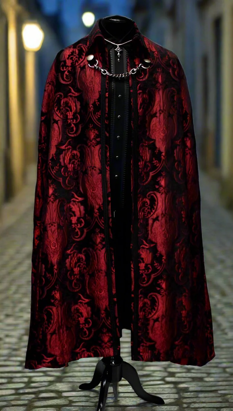 CLOAK OF DARKNESS - RED AND BLACK TAPESTRY - Image 3