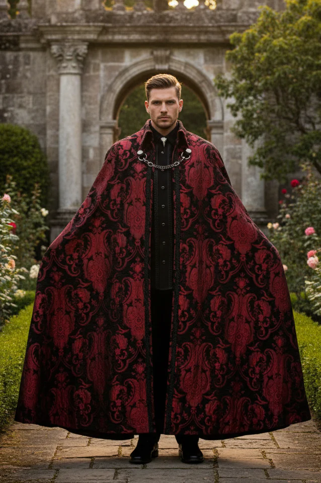 CLOAK OF DARKNESS - RED AND BLACK TAPESTRY - Image 4