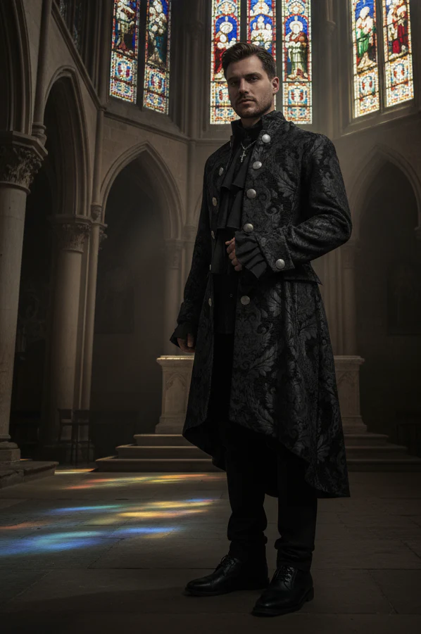 ORDER OF THE DRAGON COAT - BLACK TAPESTRY - Image 4