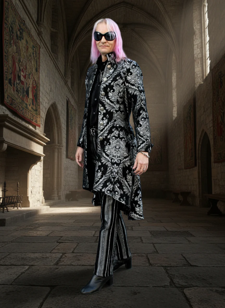ORDER OF THE DRAGON COAT - SILVER/BLACK TAPESTRY - Image 3