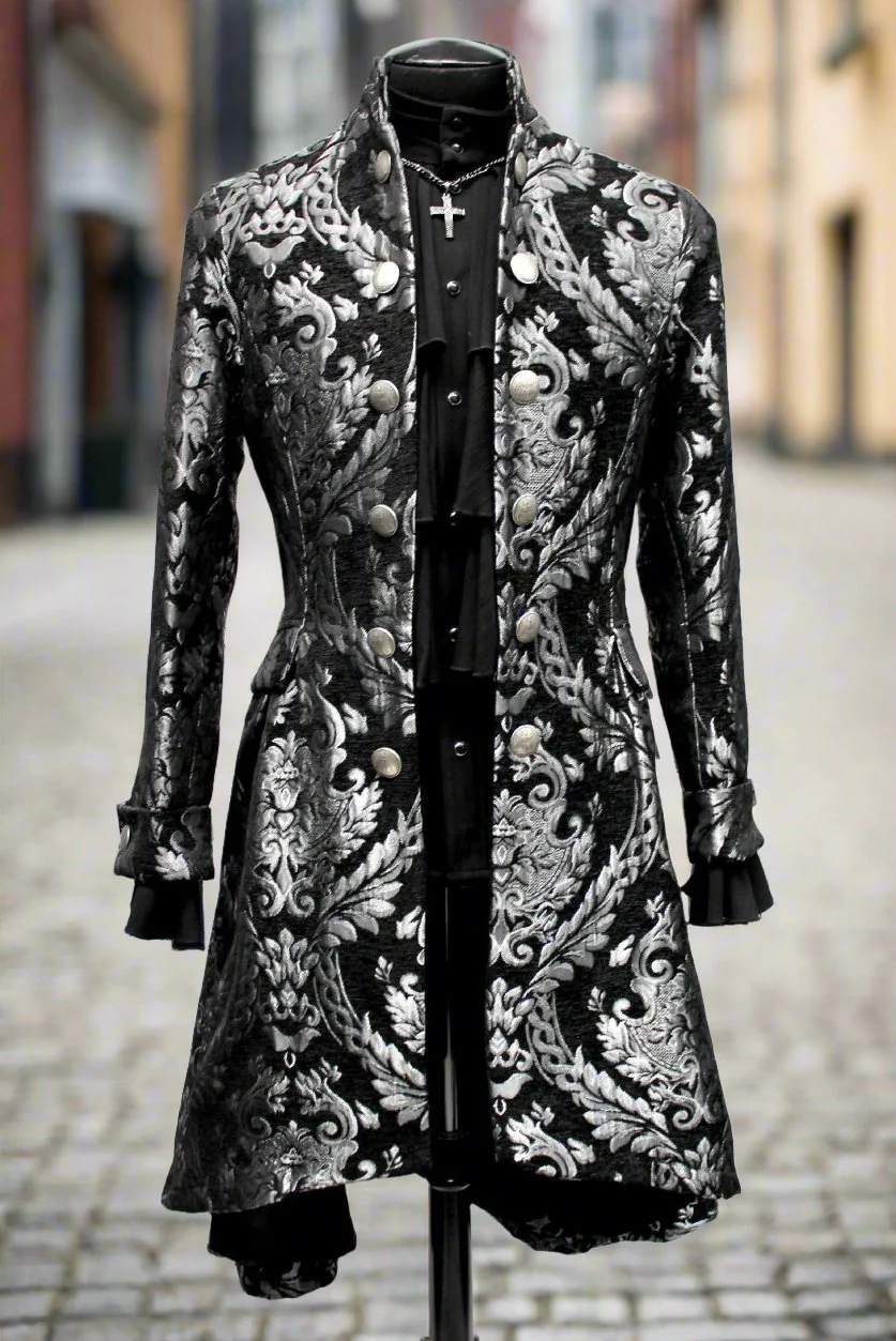 ORDER OF THE DRAGON COAT - SILVER/BLACK TAPESTRY - Image 4