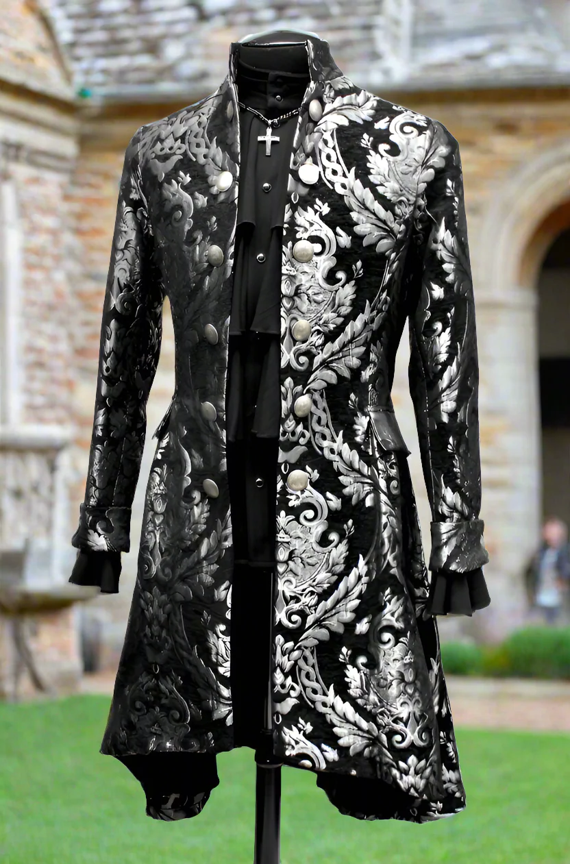 ORDER OF THE DRAGON COAT - SILVER/BLACK TAPESTRY - Image 7