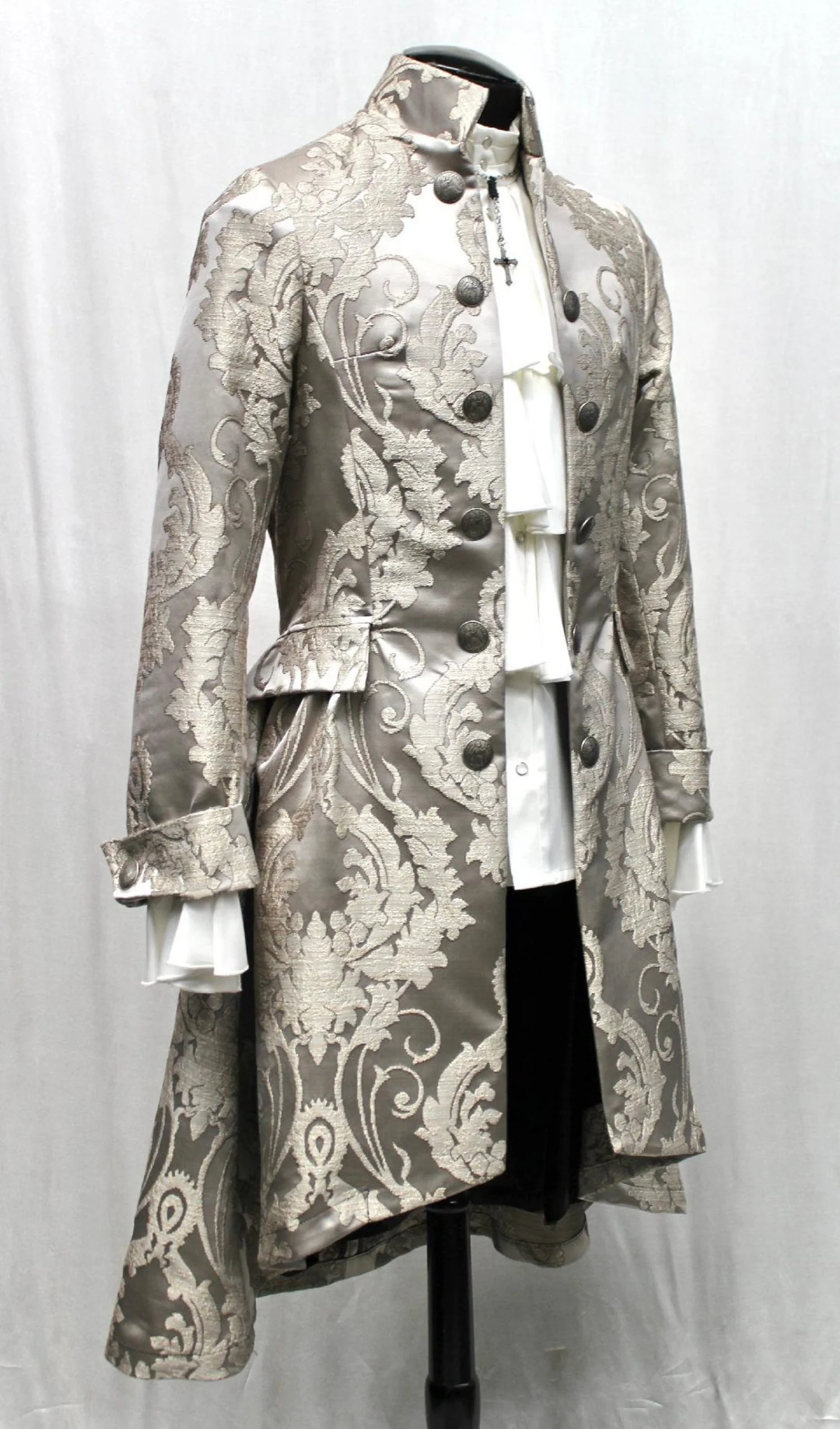 ORDER OF THE DRAGON COAT - SILVER BROCADE - Image 4