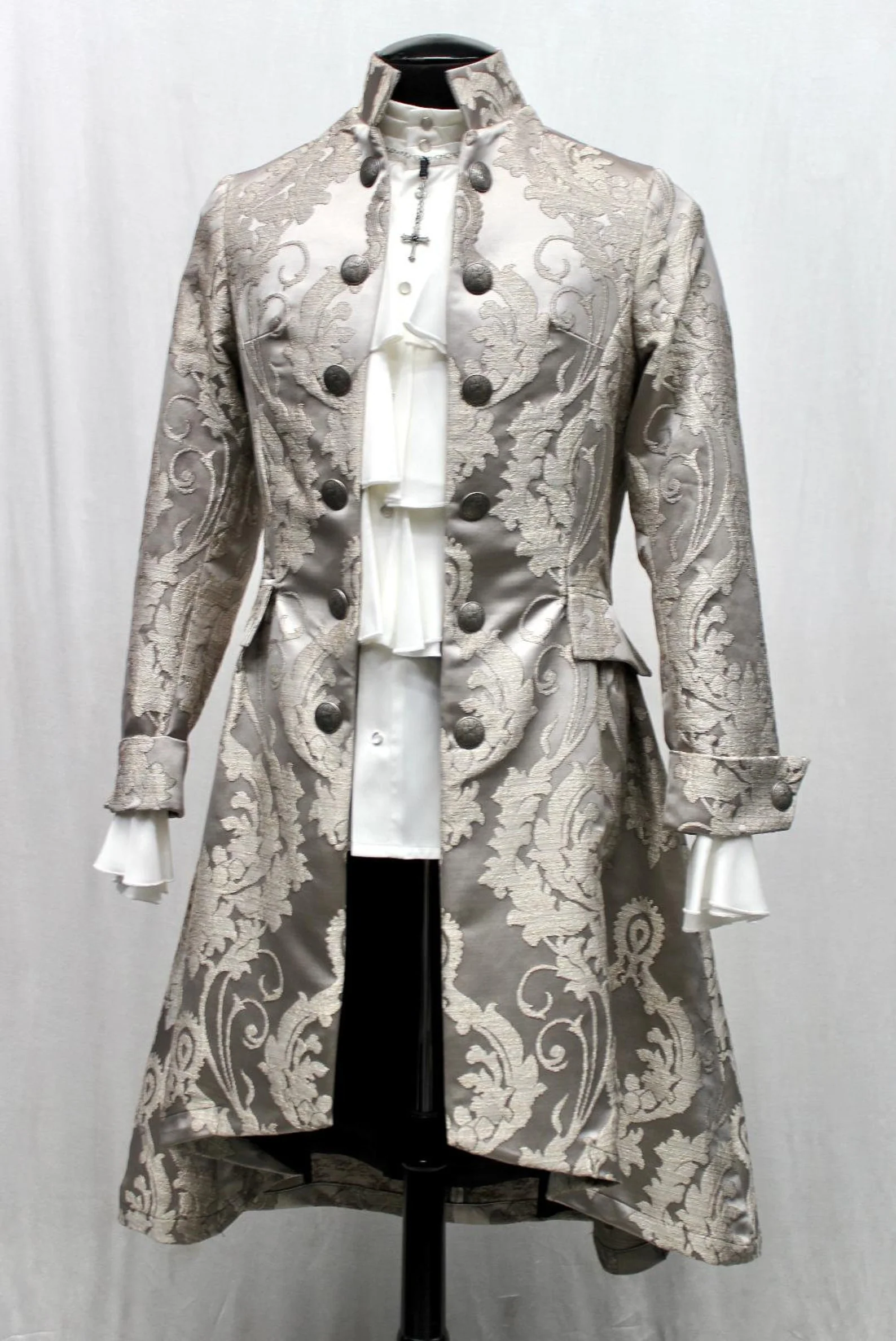 ORDER OF THE DRAGON COAT - SILVER BROCADE - Image 5