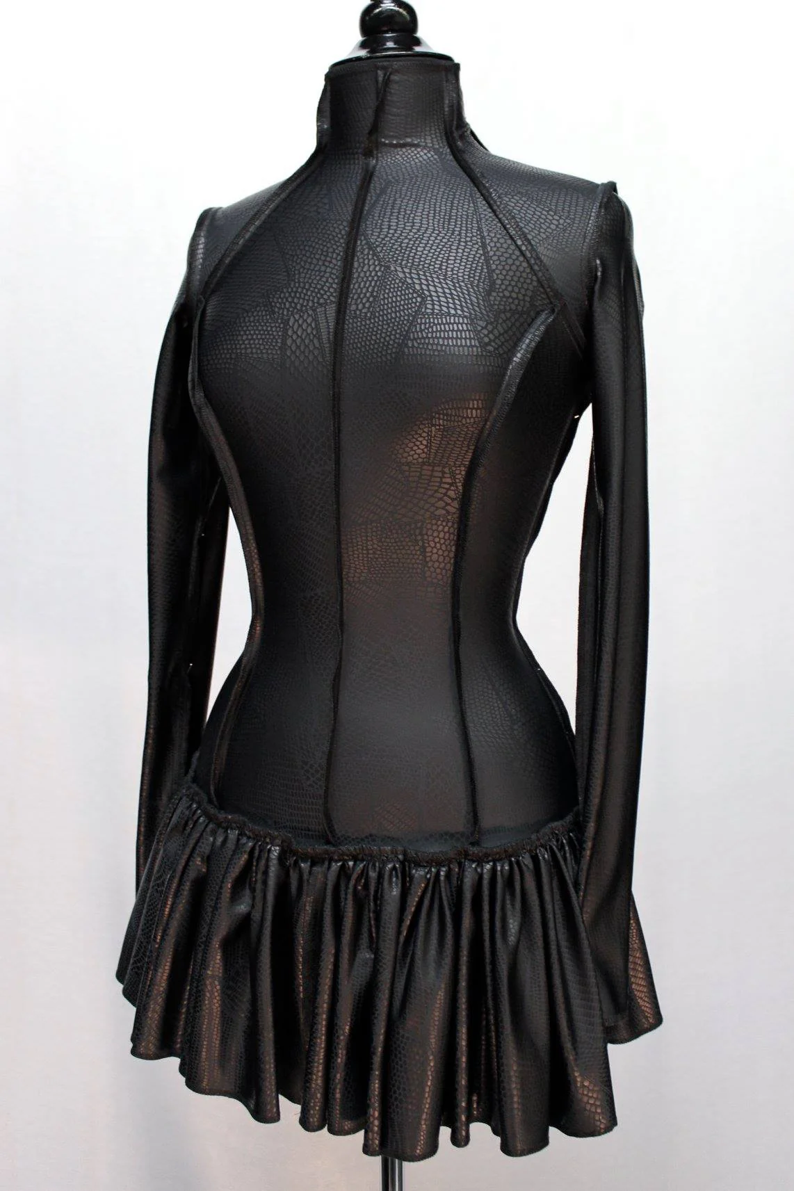 FUTURE SHOCK DRESS - PATCHWORK VINYL FABRIC - Image 3