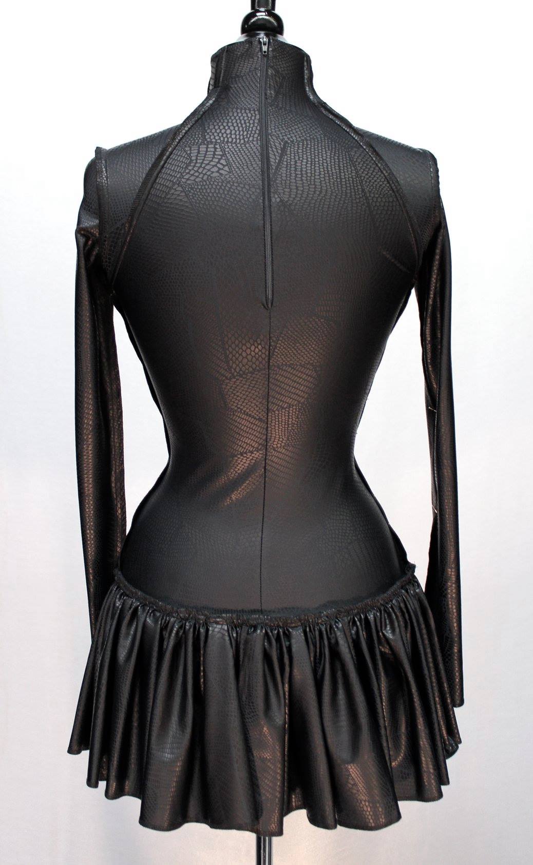 FUTURE SHOCK DRESS - PATCHWORK VINYL FABRIC - Image 4