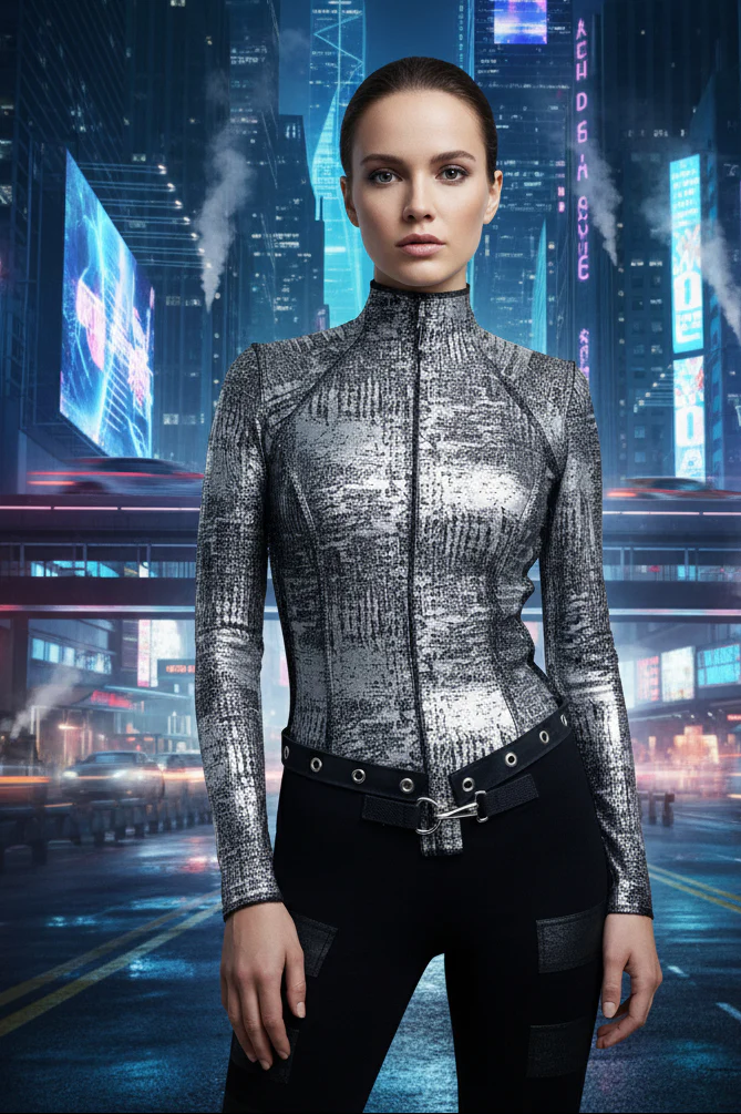 FUTURE SHOCK TOP - METALLIC SILVER - Image 3