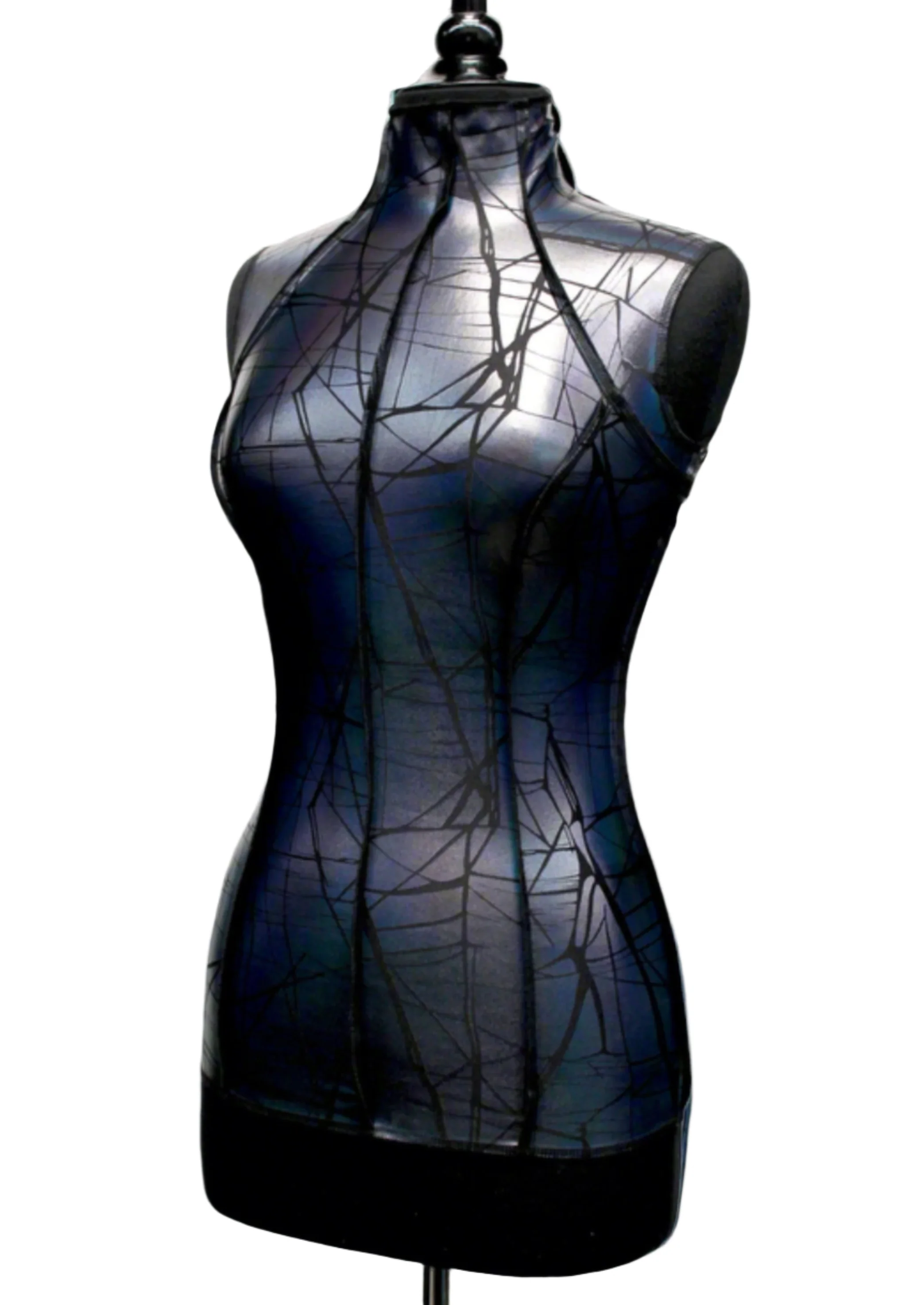 FUTURE SHOCK TOP sleeveless - Cracked Hologram Fabric - Black - Image 4