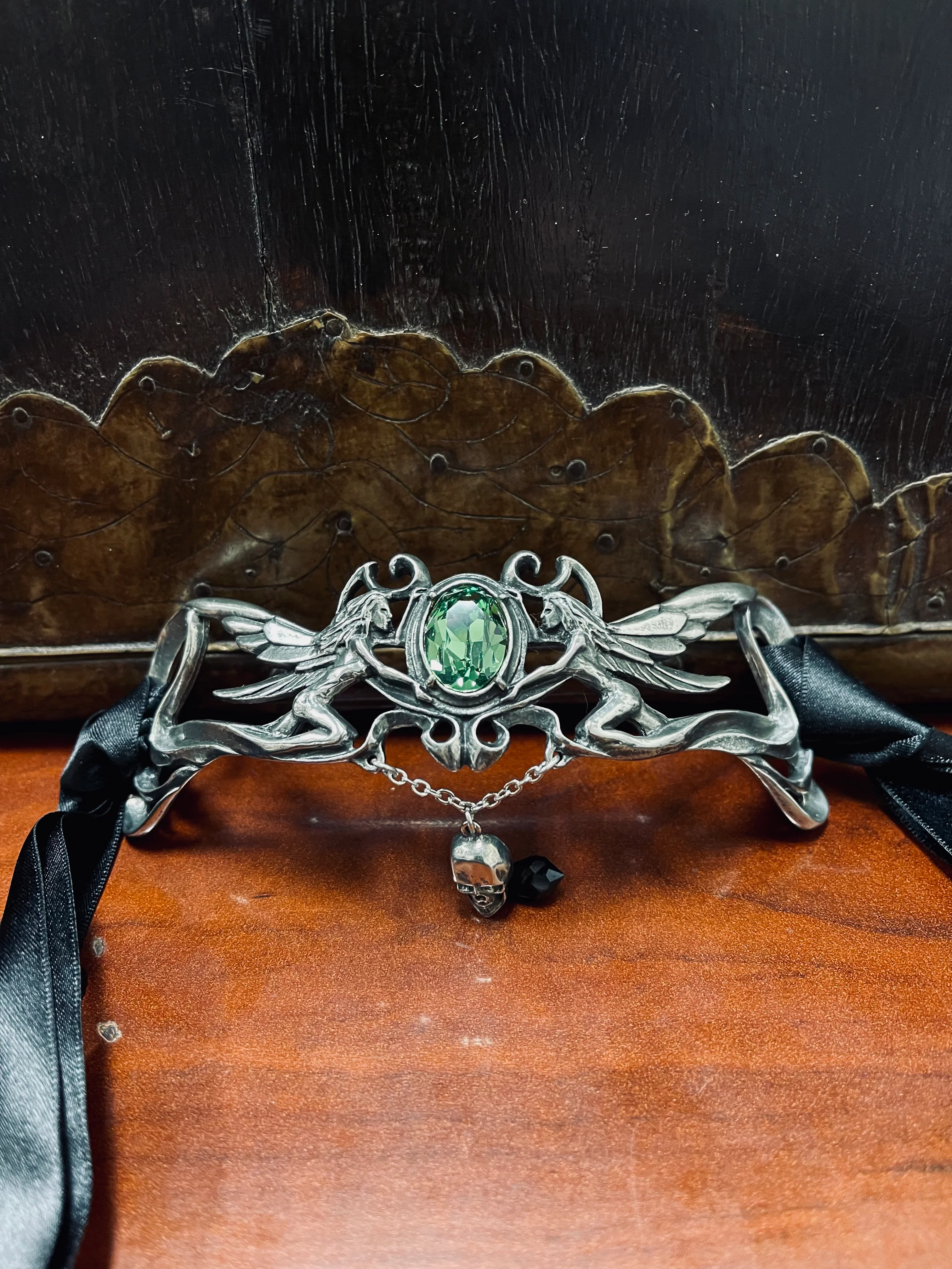 GREEN FAERIE CHOKER OR HEADPIECE - Image 3