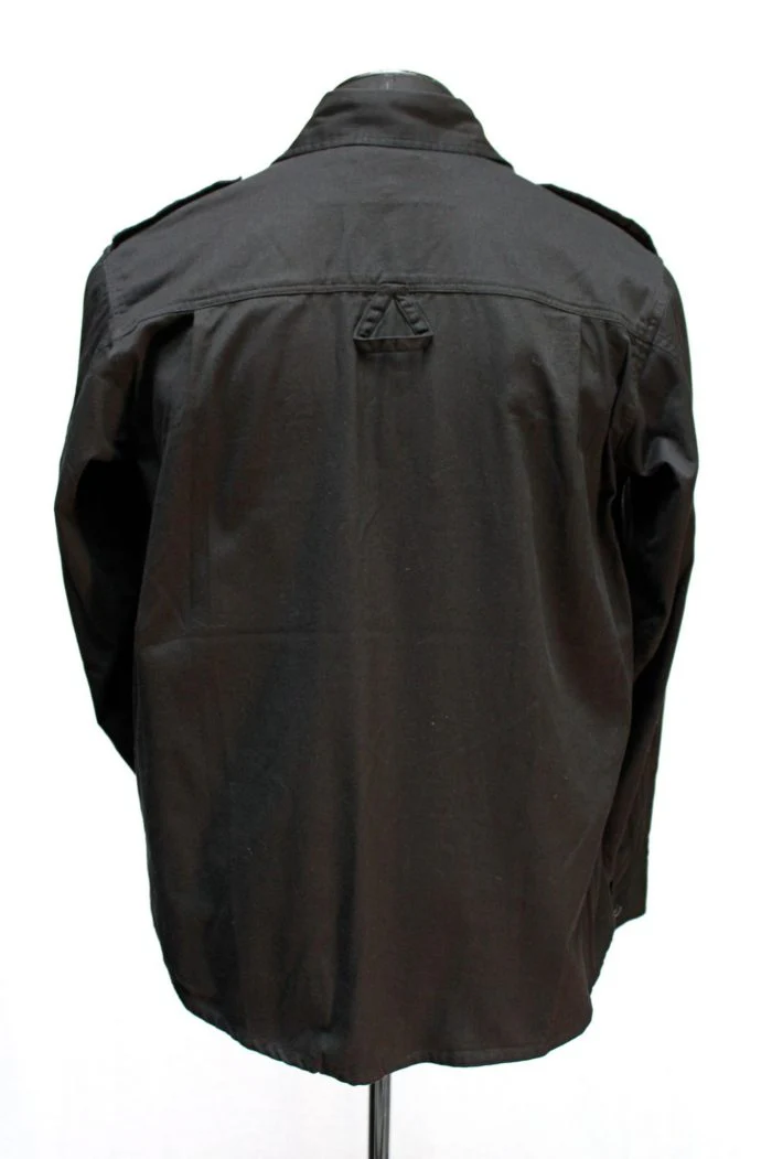 GUERRILLA ARMY SHIRT - BLACK COTTON W/ GREY - Image 5
