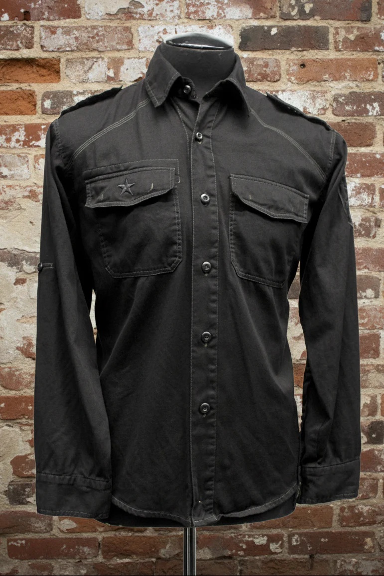 GUERRILLA ARMY SHIRT - BLACK ON BLACK - Image 4