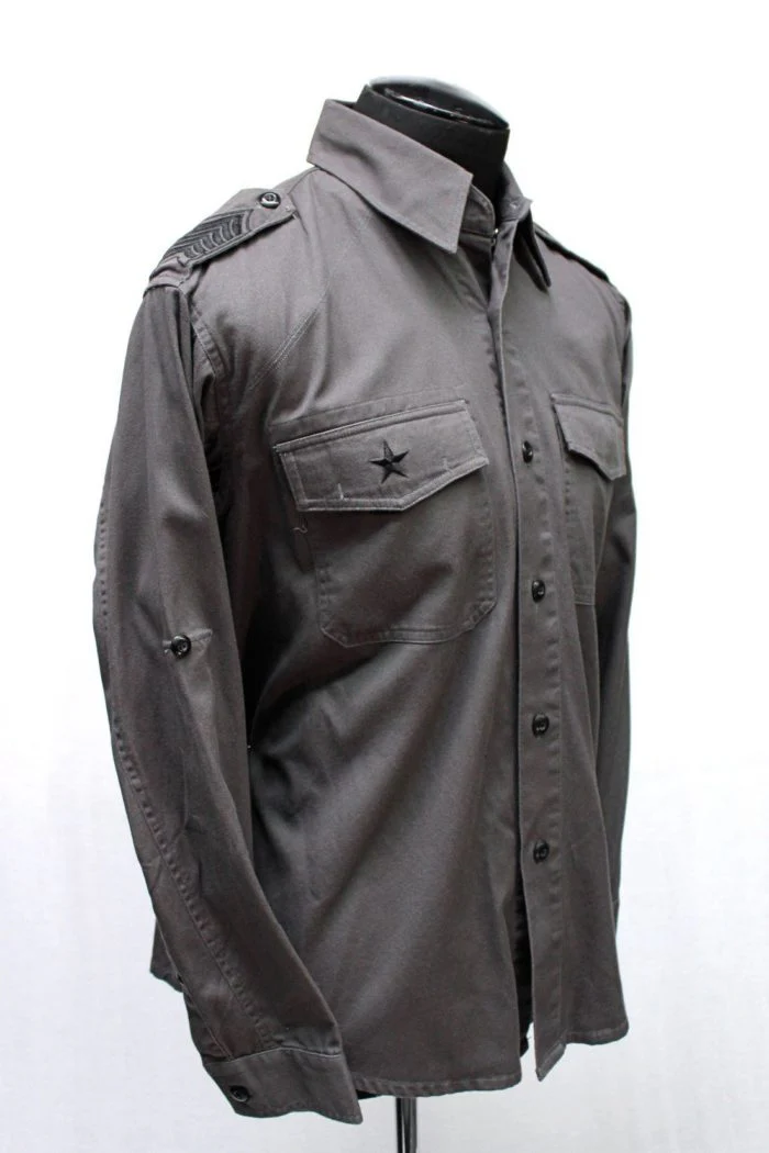 GUERRILLA ARMY SHIRT - GREY W/ BLACK - Image 3