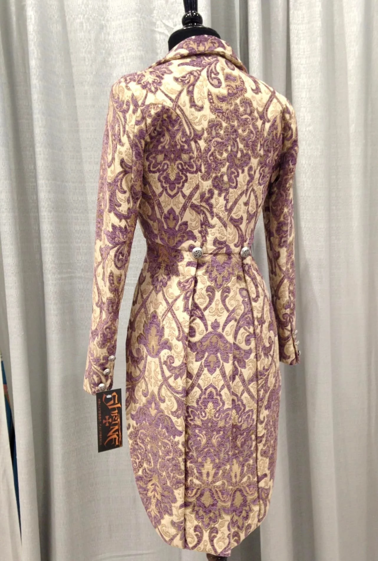 HARLEQUIN TAILCOAT - PURPLE/IVORY TAPESTRY - Image 2