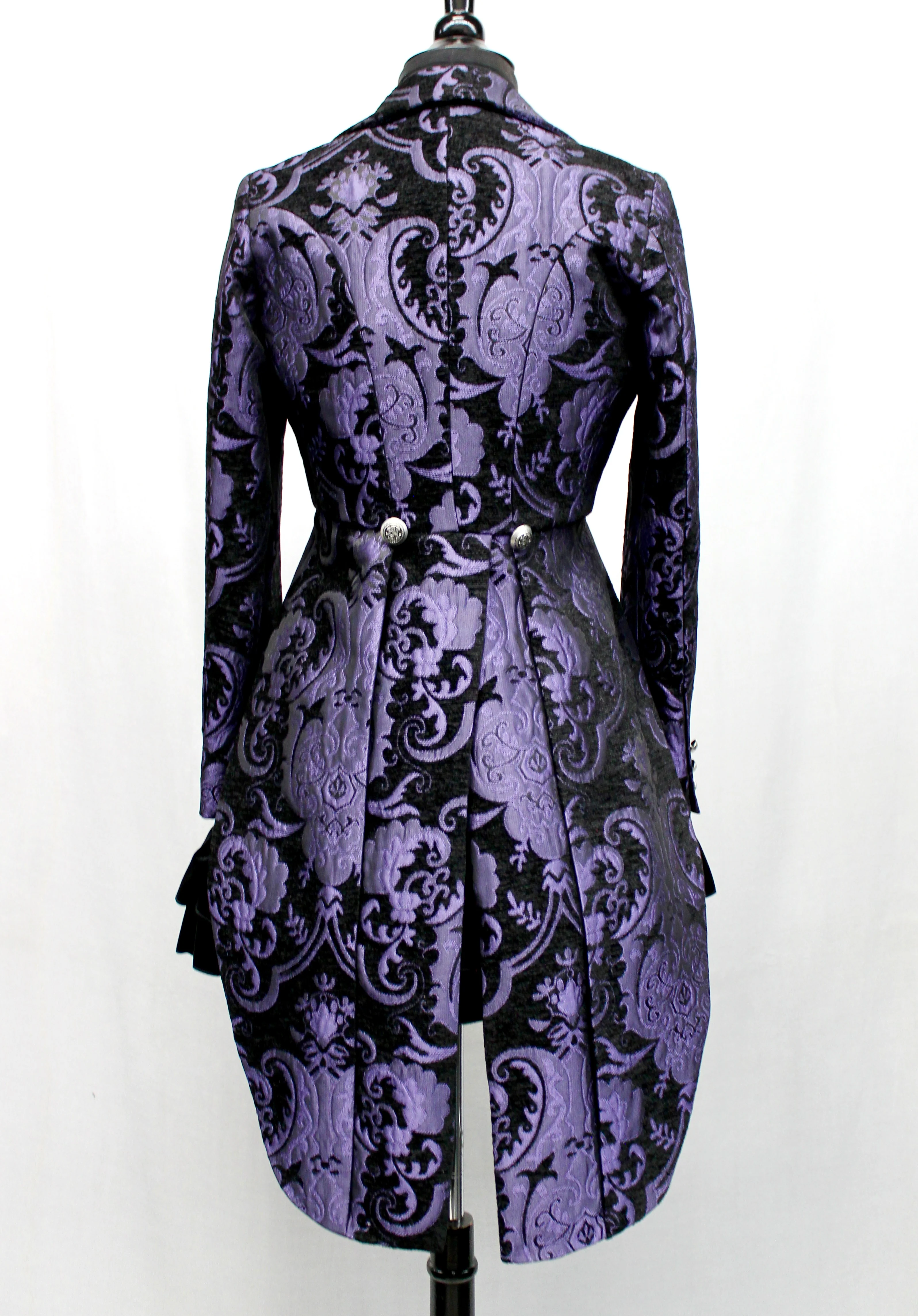 HARLEQUIN TAILCOAT - PURPLE/BLACK TAPESTRY - Image 3