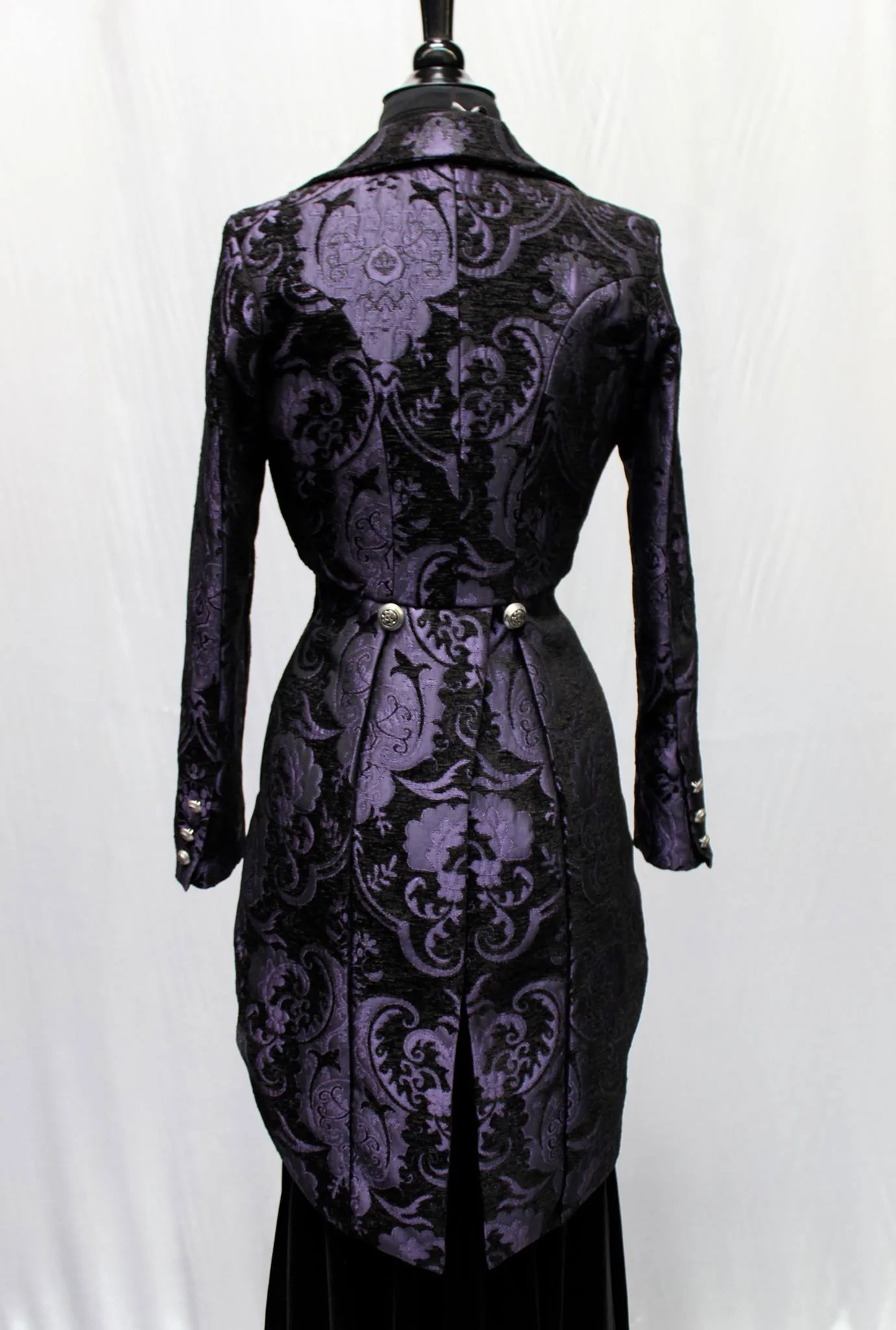 HARLEQUIN TAILCOAT - PURPLE/BLACK TAPESTRY - Image 6