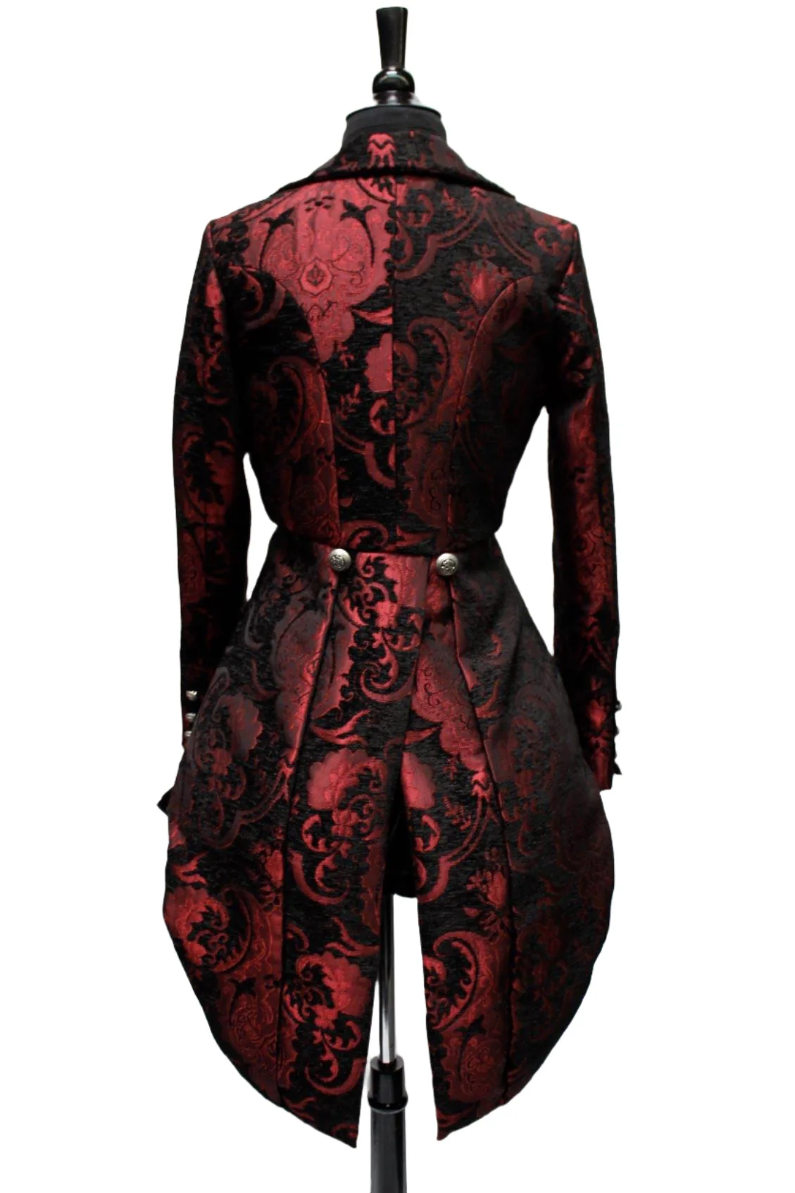 HARLEQUIN TAILCOAT - RED/BLACK TAPESTRY - Image 4