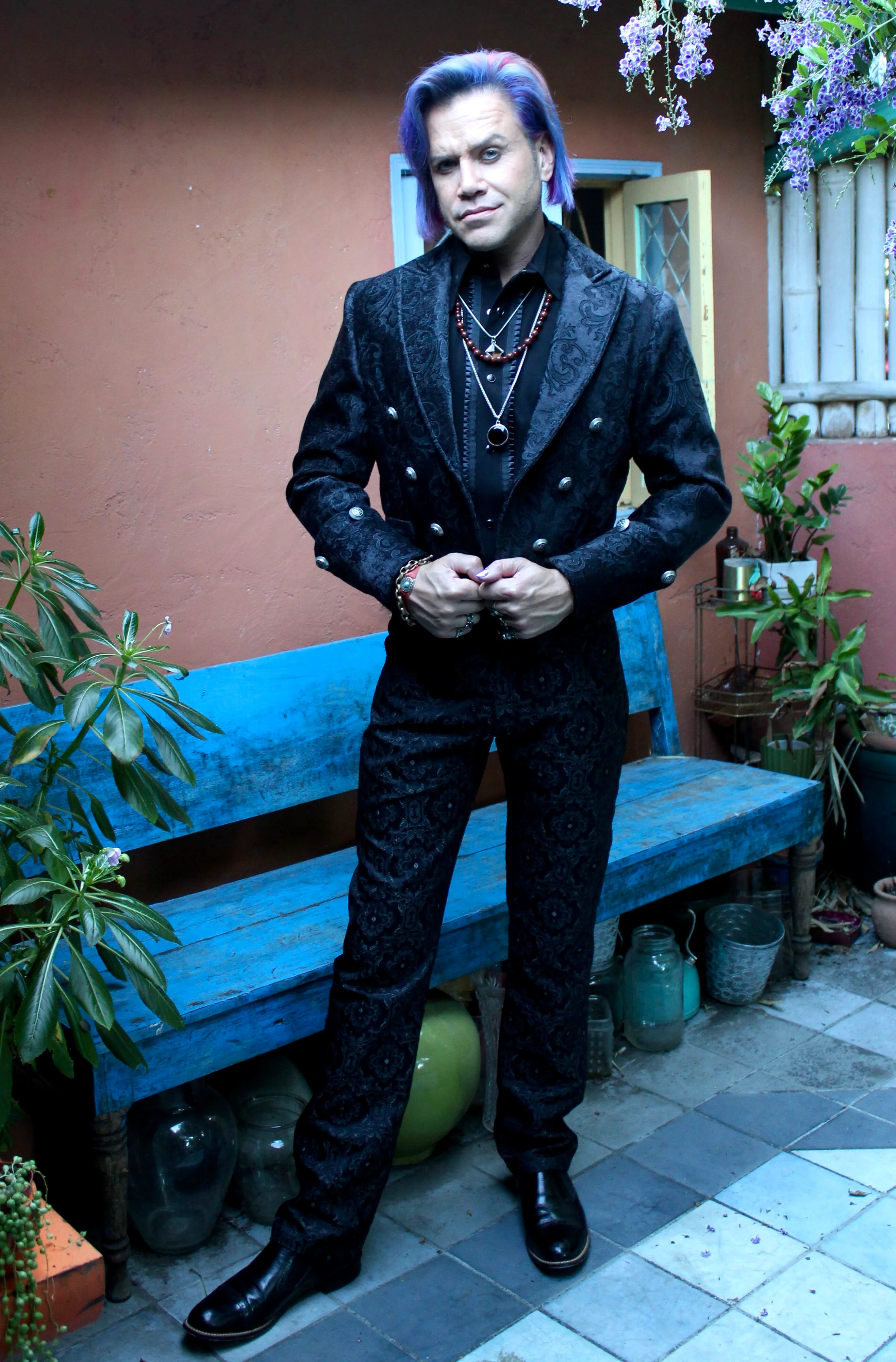 IMPERIAL JACKET - BLACK VELVET BROCADE - Image 6