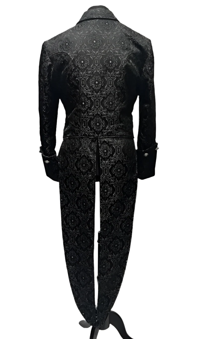 IMPERIAL TAILCOAT - BLACK EDWARDIAN BROCADE - Image 5