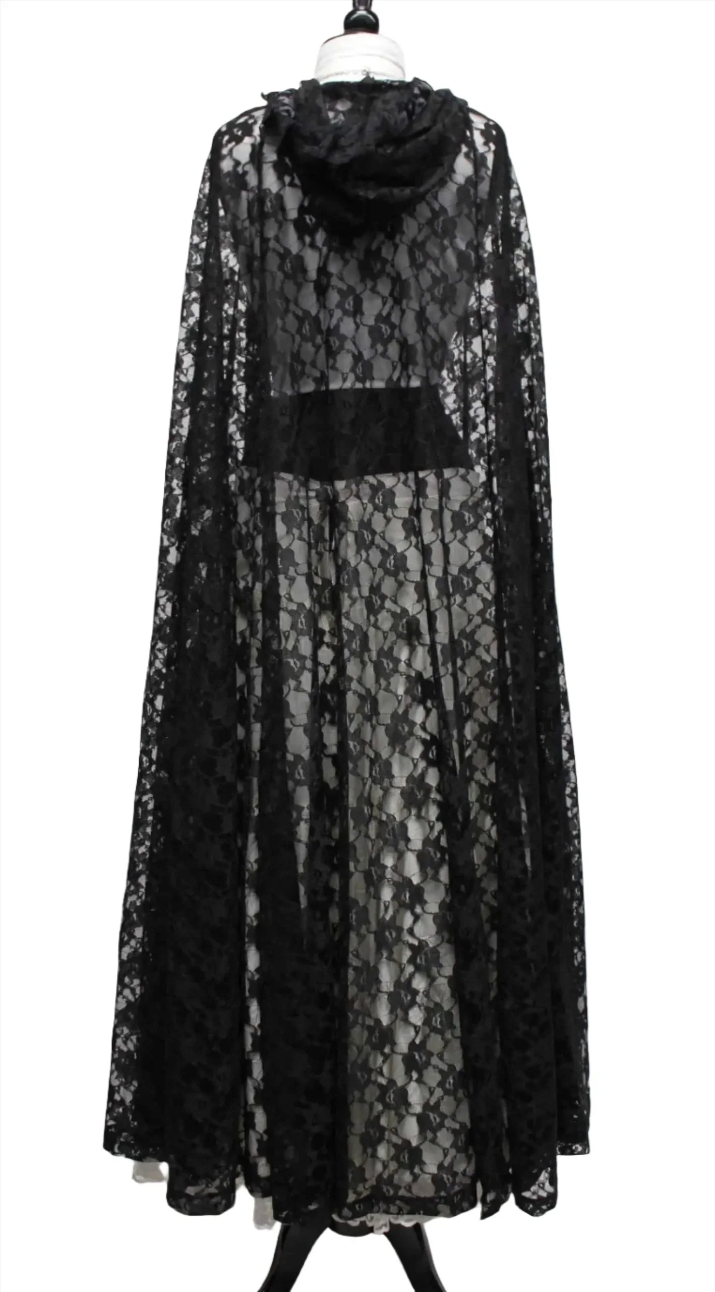 LACE CAPE - BLACK LACE - Image 3