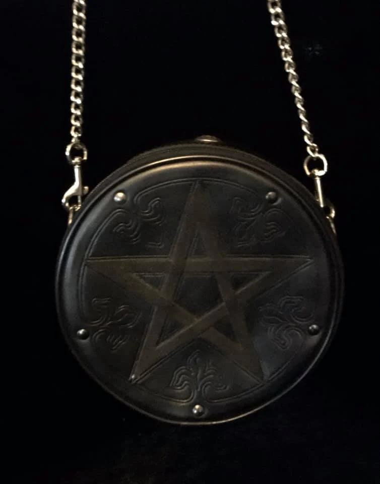 LEATHER PENTAGRAM PURSE - Image 4