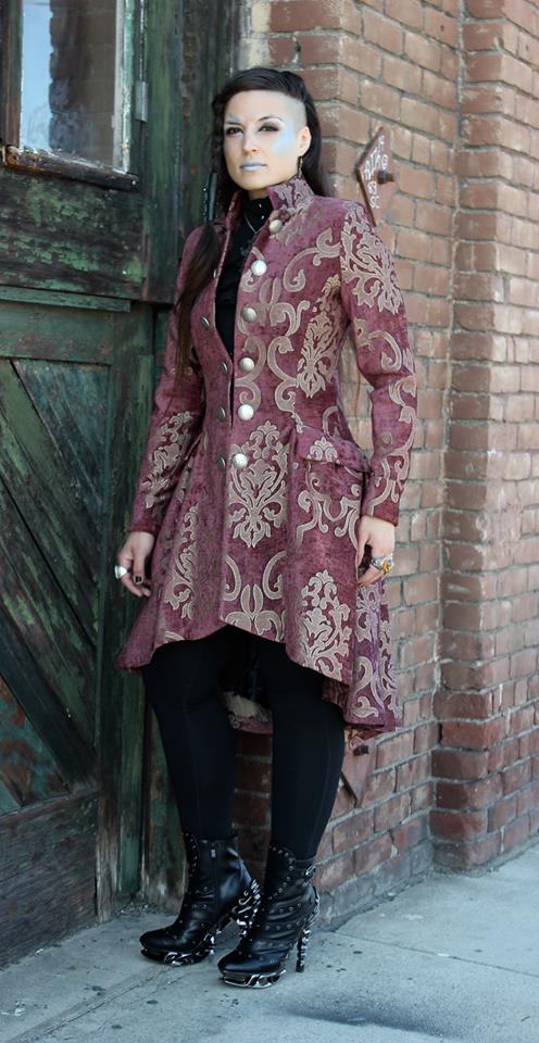 LIONHEART COAT - GOLD ON ANTIQUE ROSE - Image 3