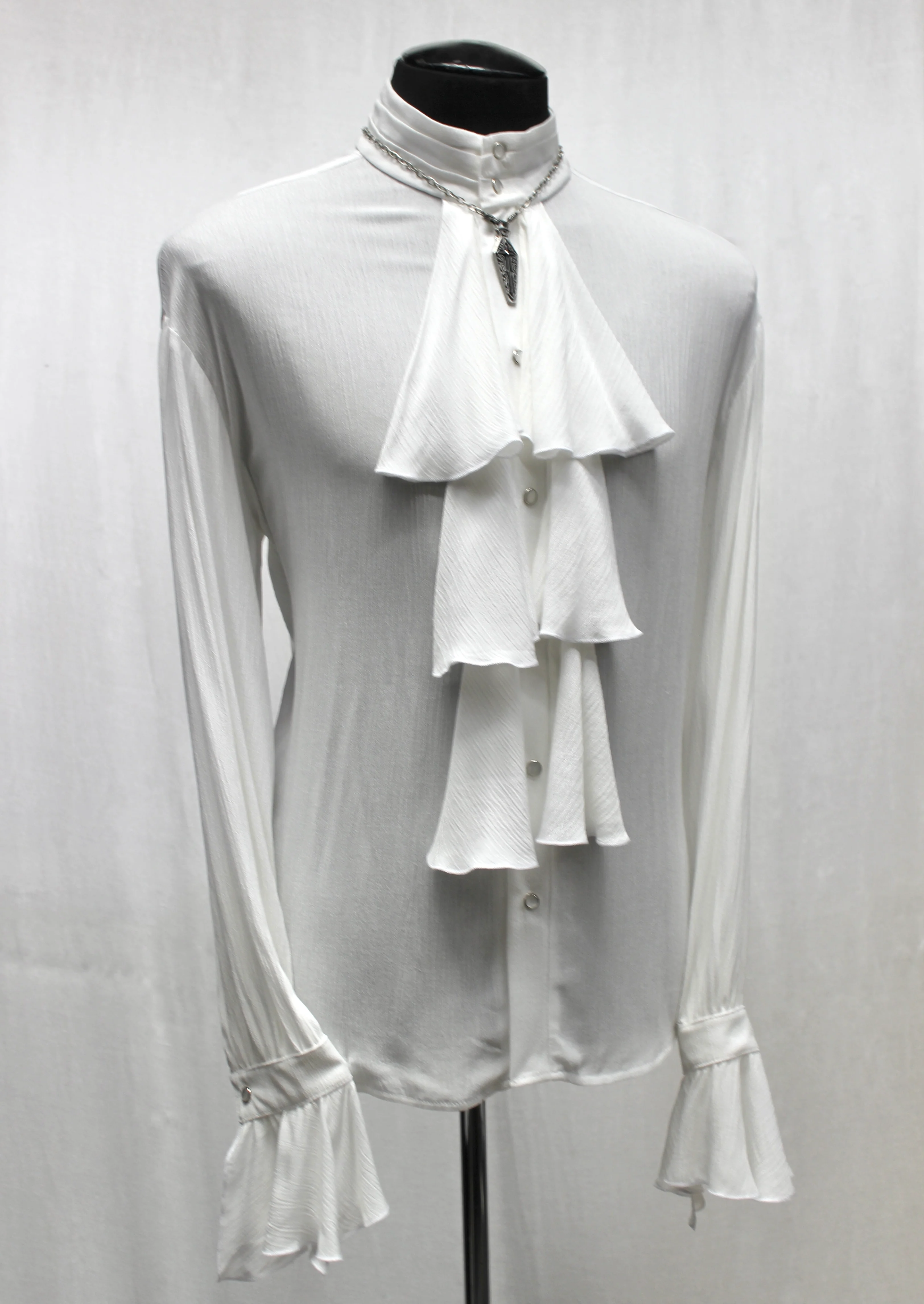 LOUIS XIV SHIRT - IVORY GABARDINE - Image 3