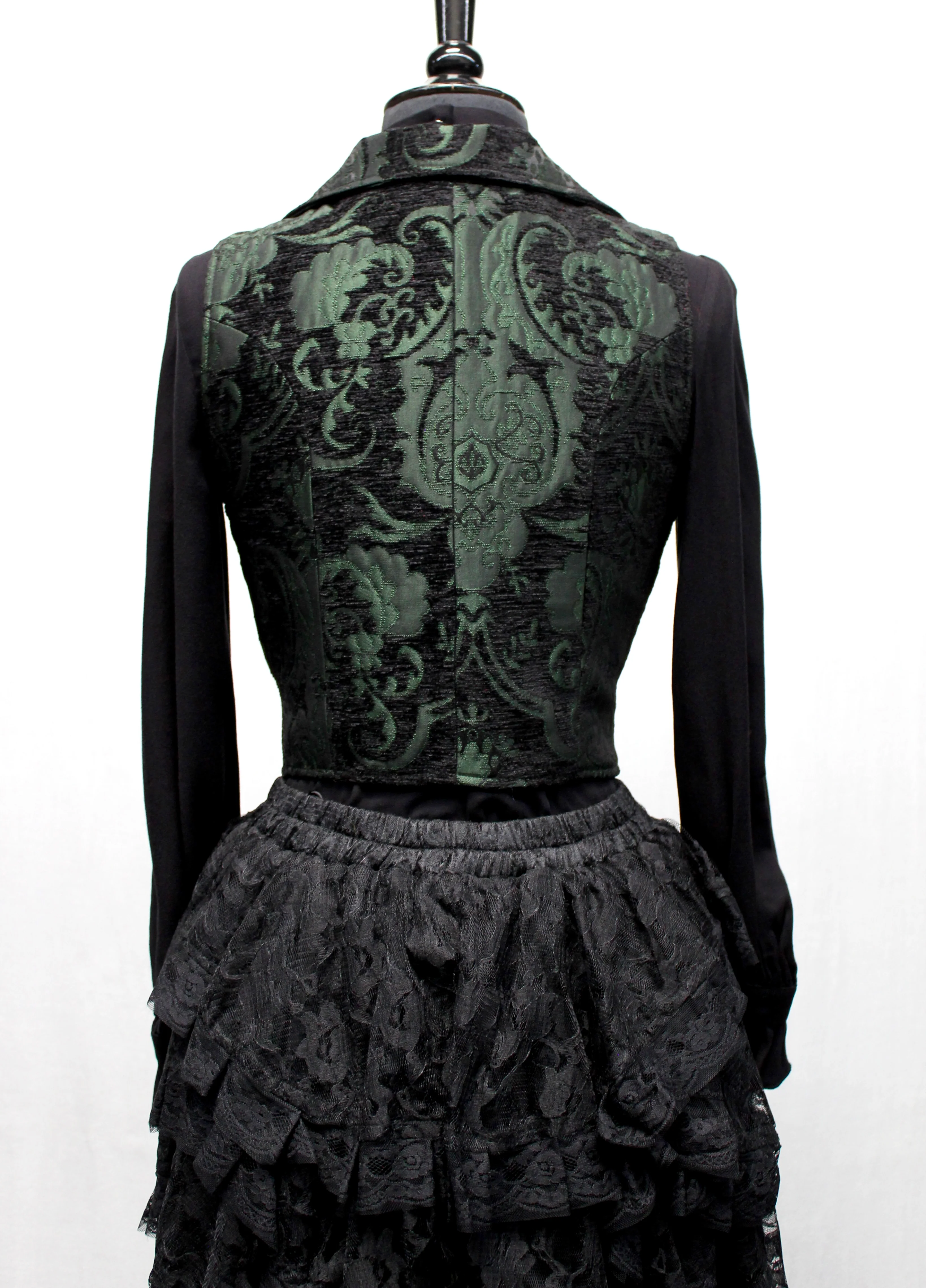 MARQUESA VEST - GREEN/BLACK TAPESTRY - Image 5