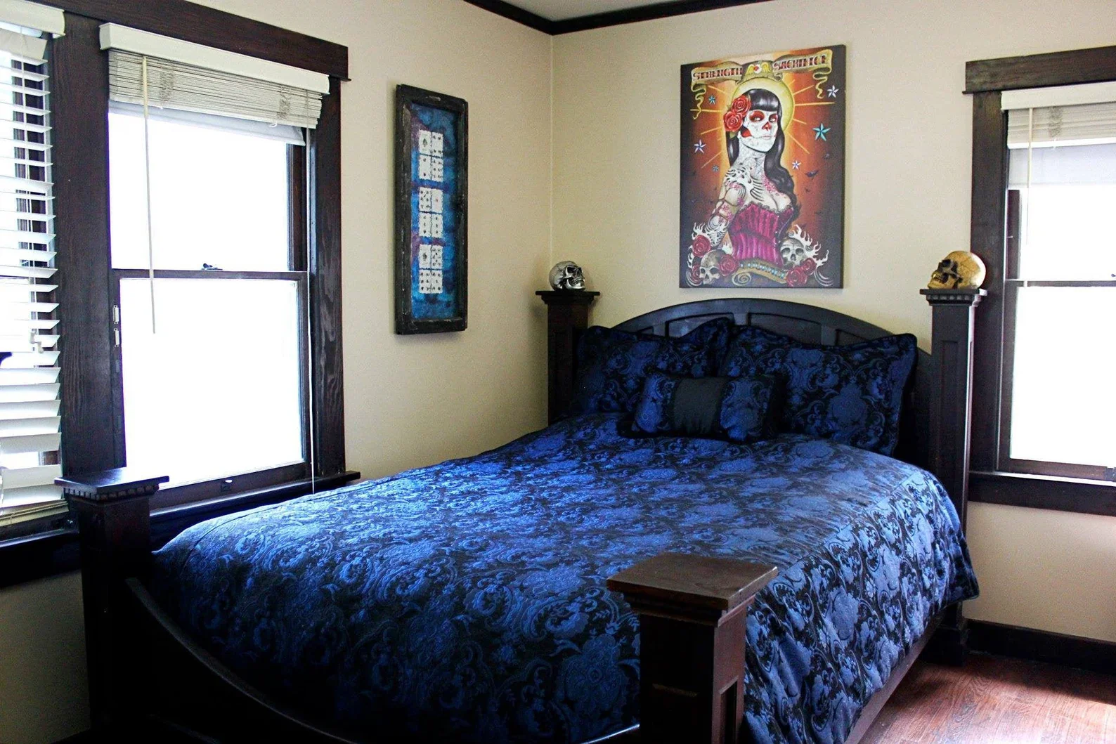 MEDIEVAL TAPESTRY DUVET AND PILLOW SET - BLUE/BLACK - KING SIZE - Image 3