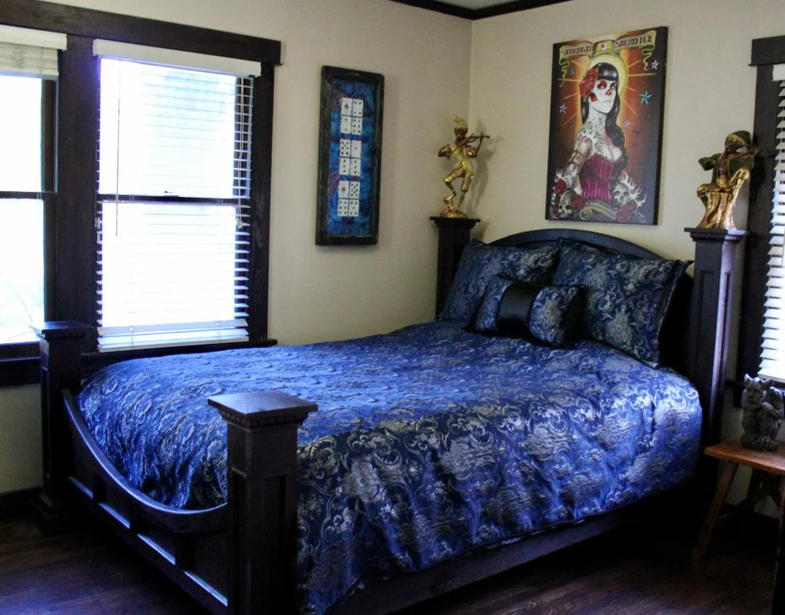 MEDIEVAL TAPESTRY DUVET AND PILLOW SET - SILVER/BLUE TAPESTRY - QUEEN SIZE - Image 3