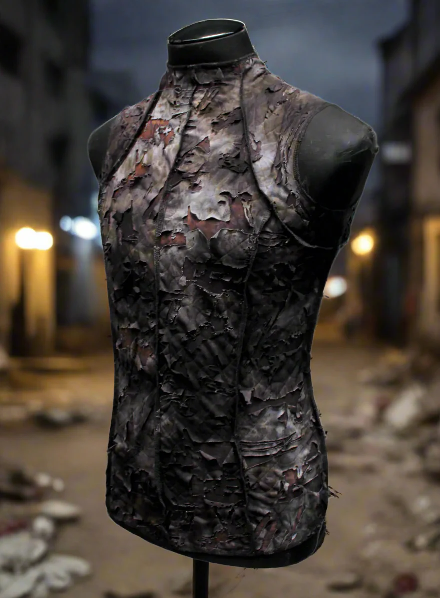 MEN'S FUTURE SHOCK SLEEVELESS T-SHIRT - GREY ZOMBIE - Image 2