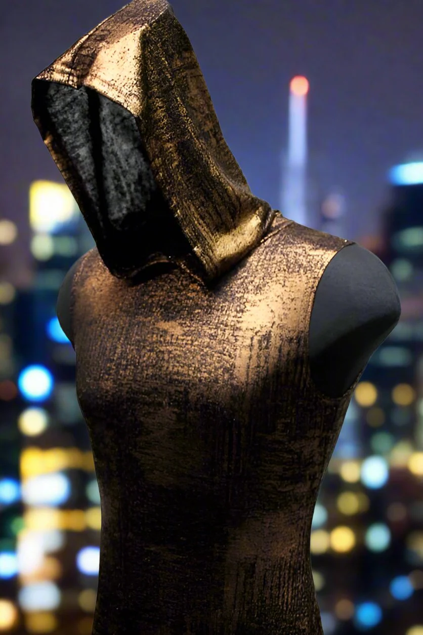 MEN'S HOODIE T - METALLIC BRONZE - Image 2