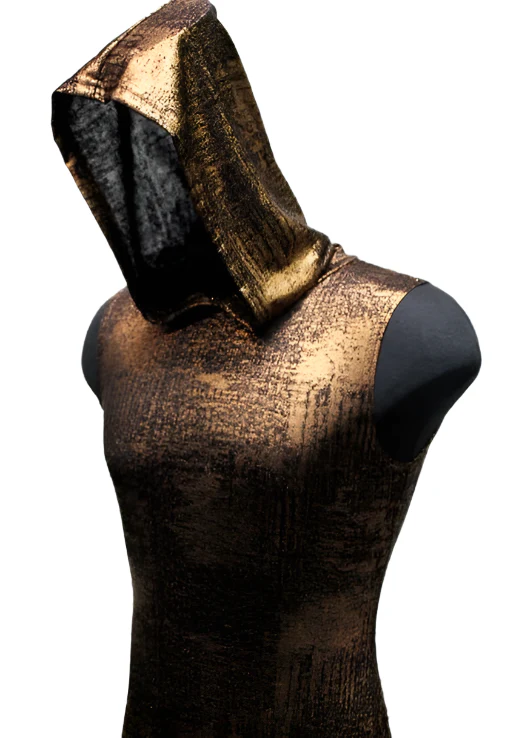 MEN'S HOODIE T - METALLIC BRONZE - Image 3