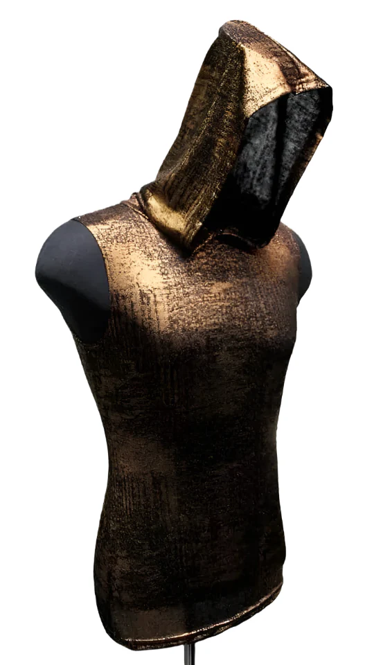 MEN'S HOODIE T - METALLIC BRONZE - Image 4