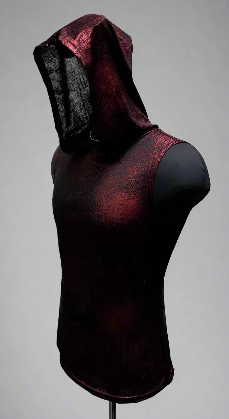 MEN'S HOODIE T - METALLIC RED - Image 4