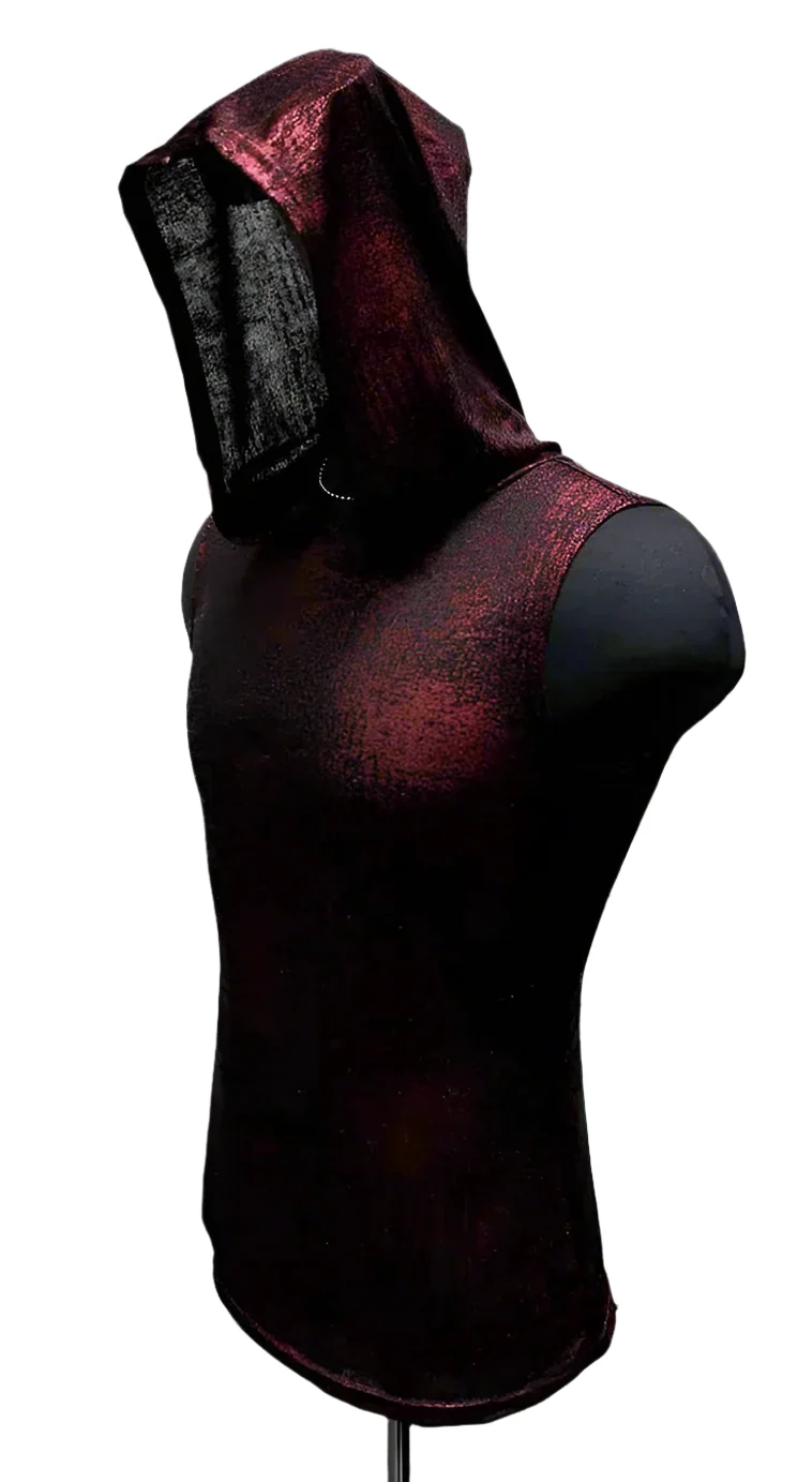 MEN'S HOODIE T - METALLIC RED - Image 5