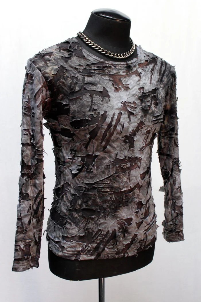 MEN'S LONG SLEEVE TEE - ZOMBIE FABRIC - Image 2